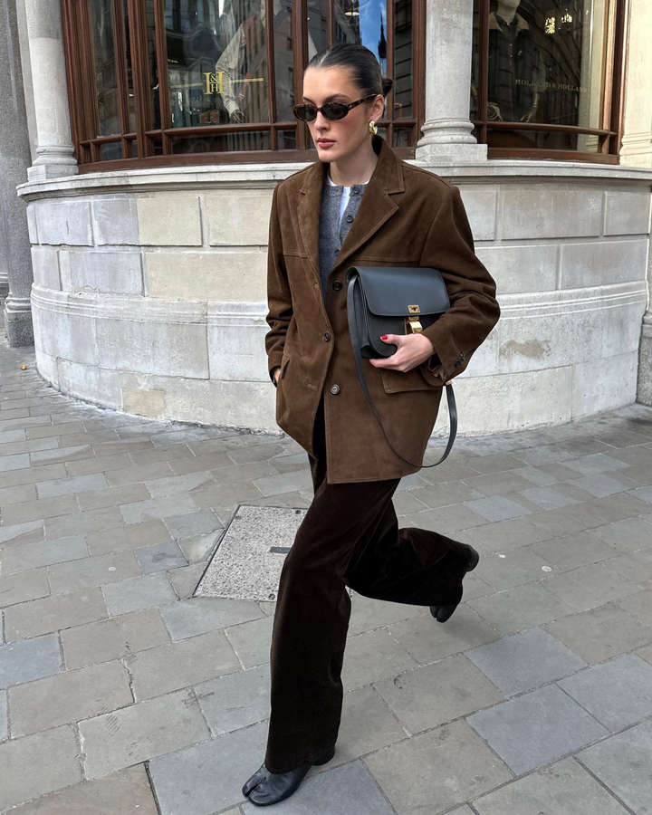 Julie | Elegant brown autumn coat