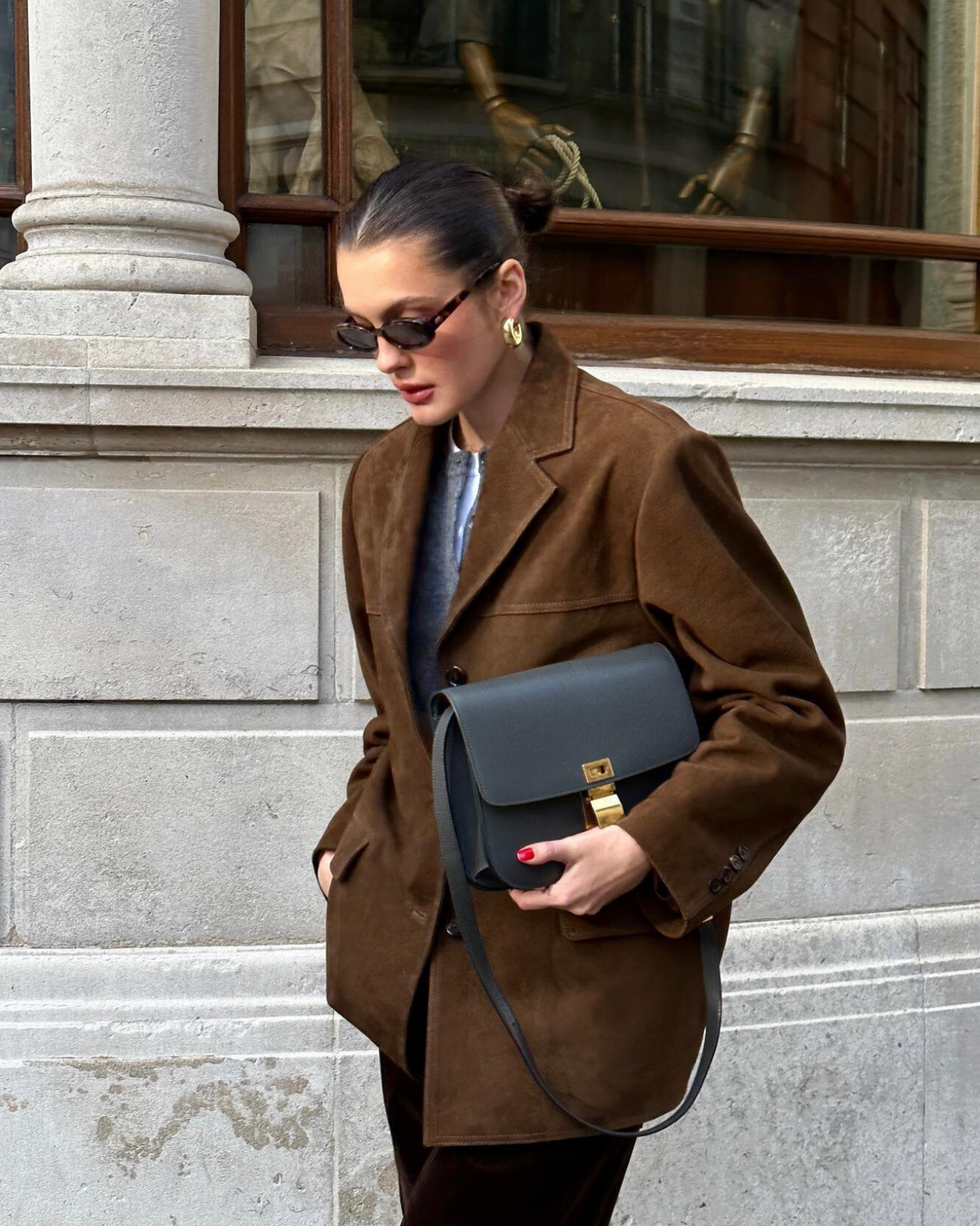 Julie | Elegant brown autumn coat