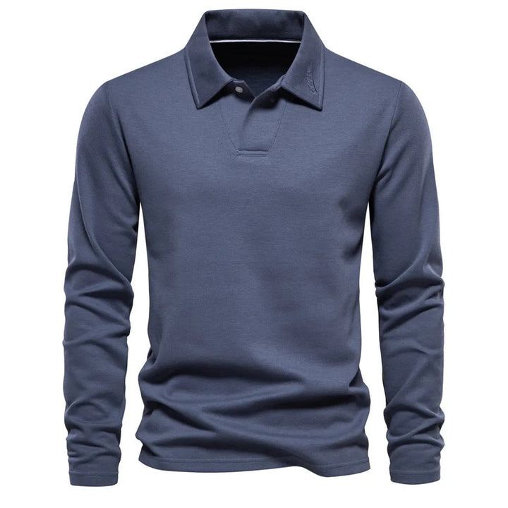 TONY™ | Long-Sleeve Polo Shirt for Autumn