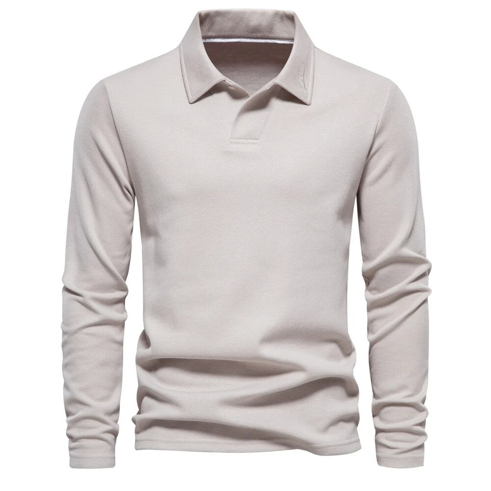 TONY™ | Long-Sleeve Polo Shirt for Autumn