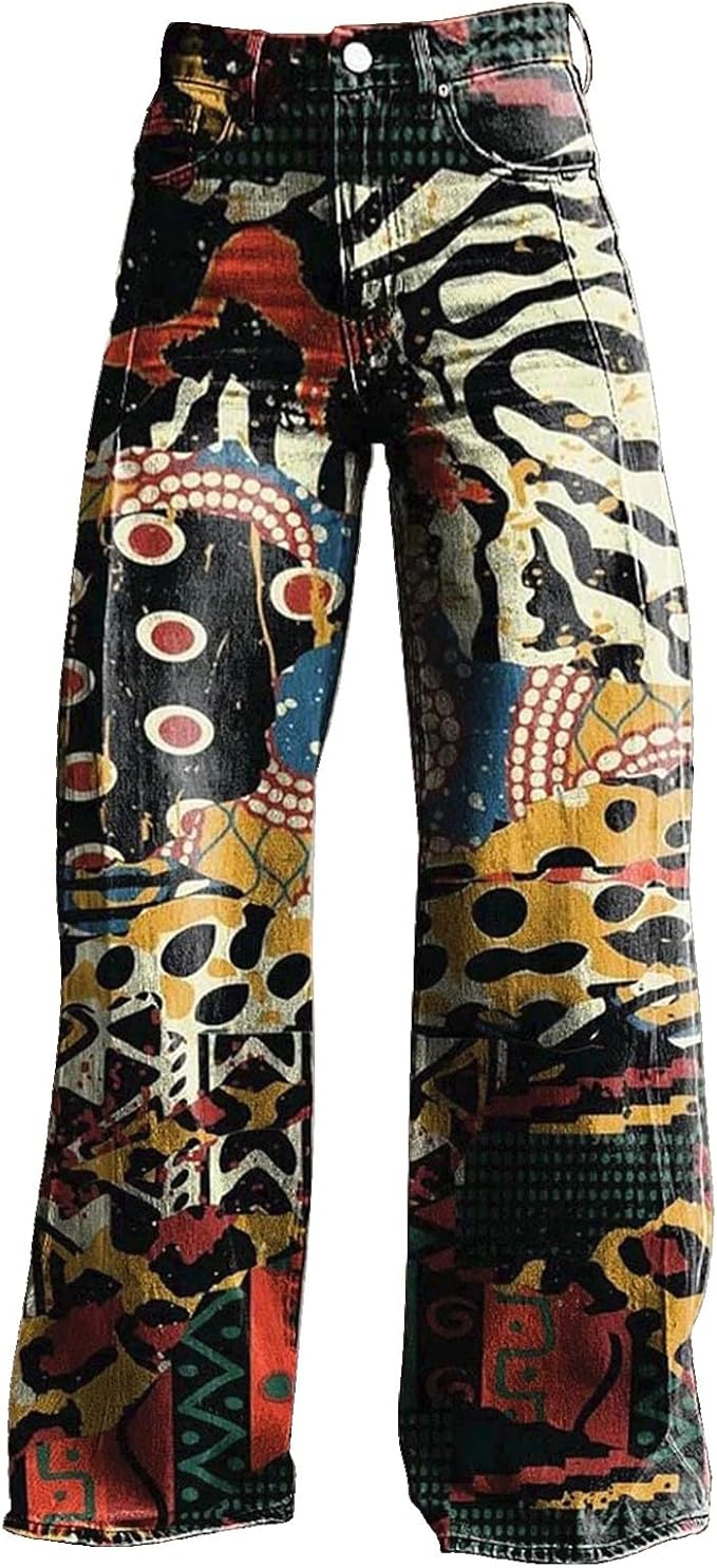 Sandra | Eclectic Art Wide-Leg Pants