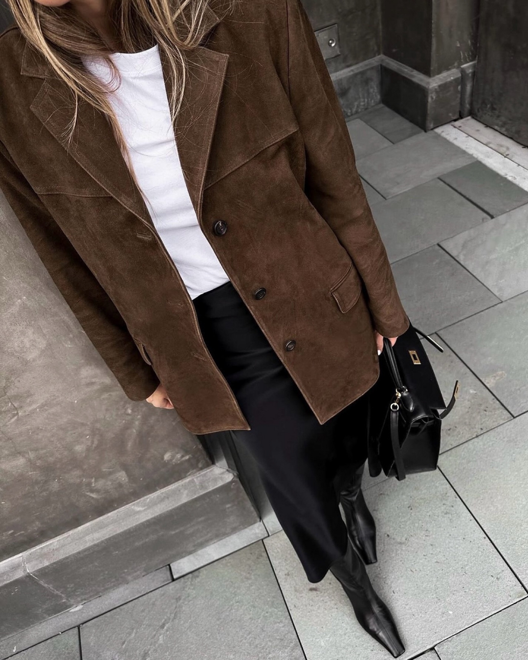 Julie | Elegant brown autumn coat