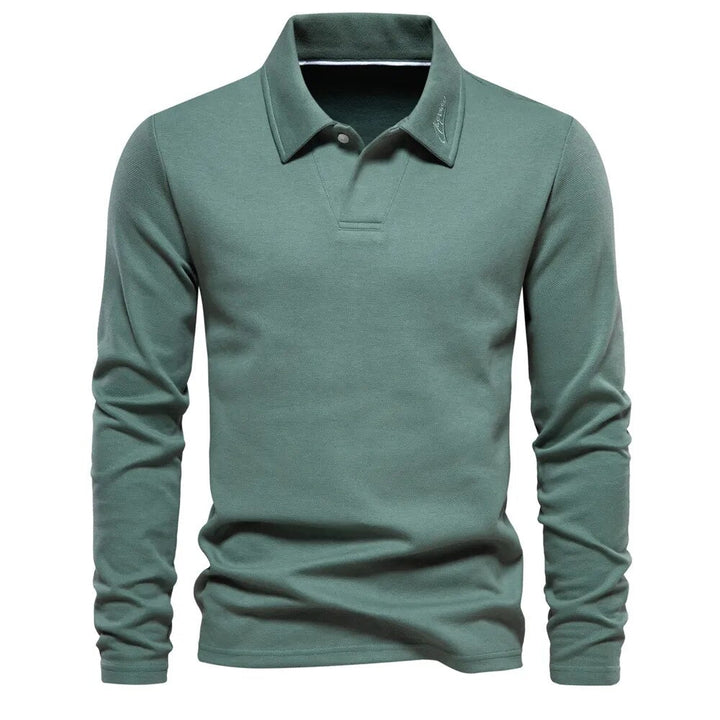 TONY™ | Long-Sleeve Polo Shirt for Autumn