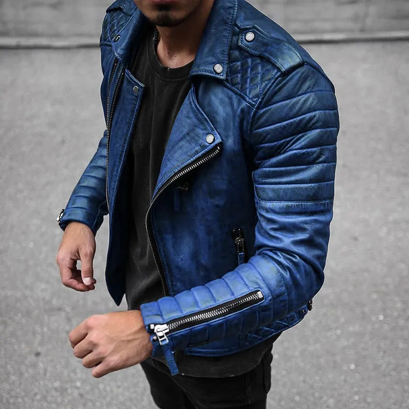 Rocky | Men's Notch Collar Leather Jacket