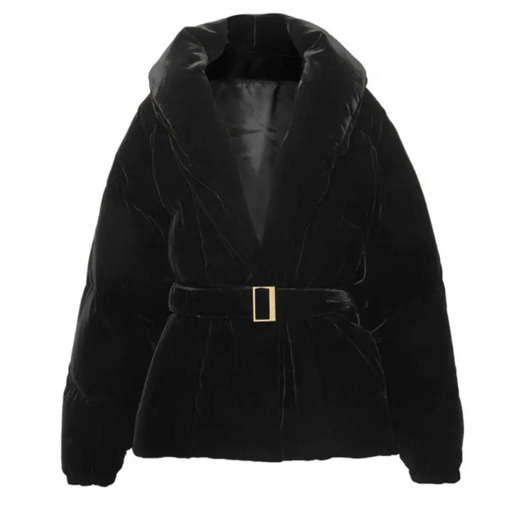 Rosa | Oversized Velvet Puffer Coat