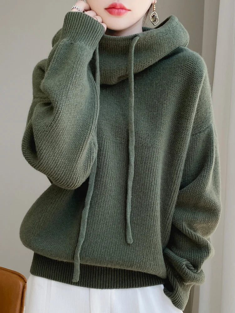 Kristen | Knitted Hoodie