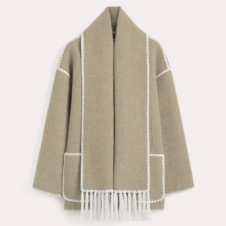 Dionne | Fringe Scarf Jacket