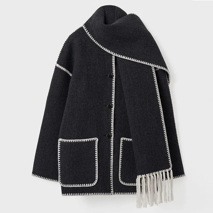 Dionne | Fringe Scarf Jacket