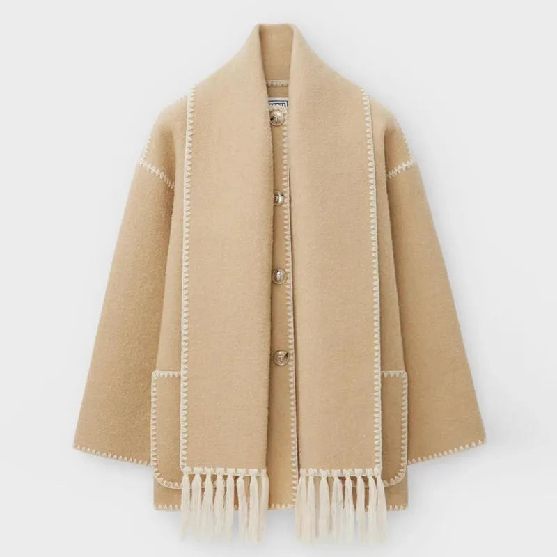 Dionne | Fringe Scarf Jacket