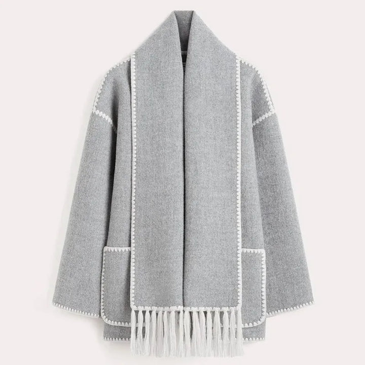 Dionne | Fringe Scarf Jacket