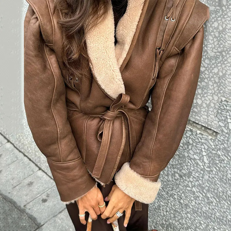 Lena Leather Jacket – Stylish Women's Outerwear