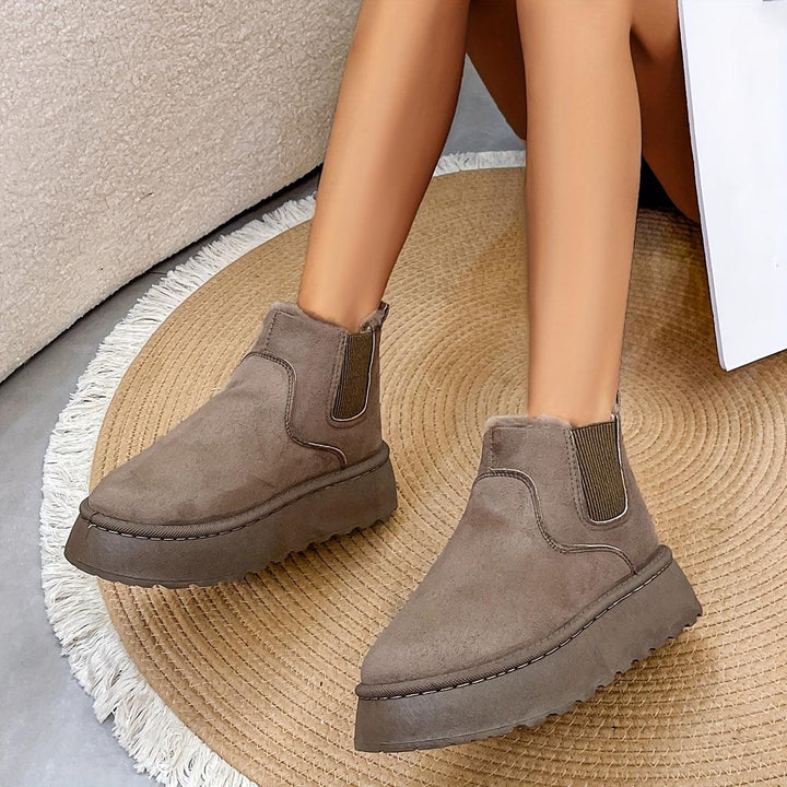 Zoe | Plush Lined Platform Boots – Cozy & Stylish Footwear for Fall